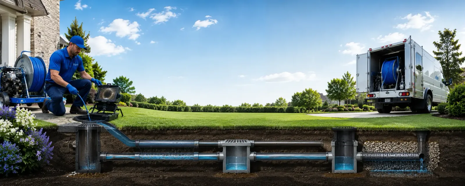 Outdoor drain cleaning information for Conchas Dam, NM